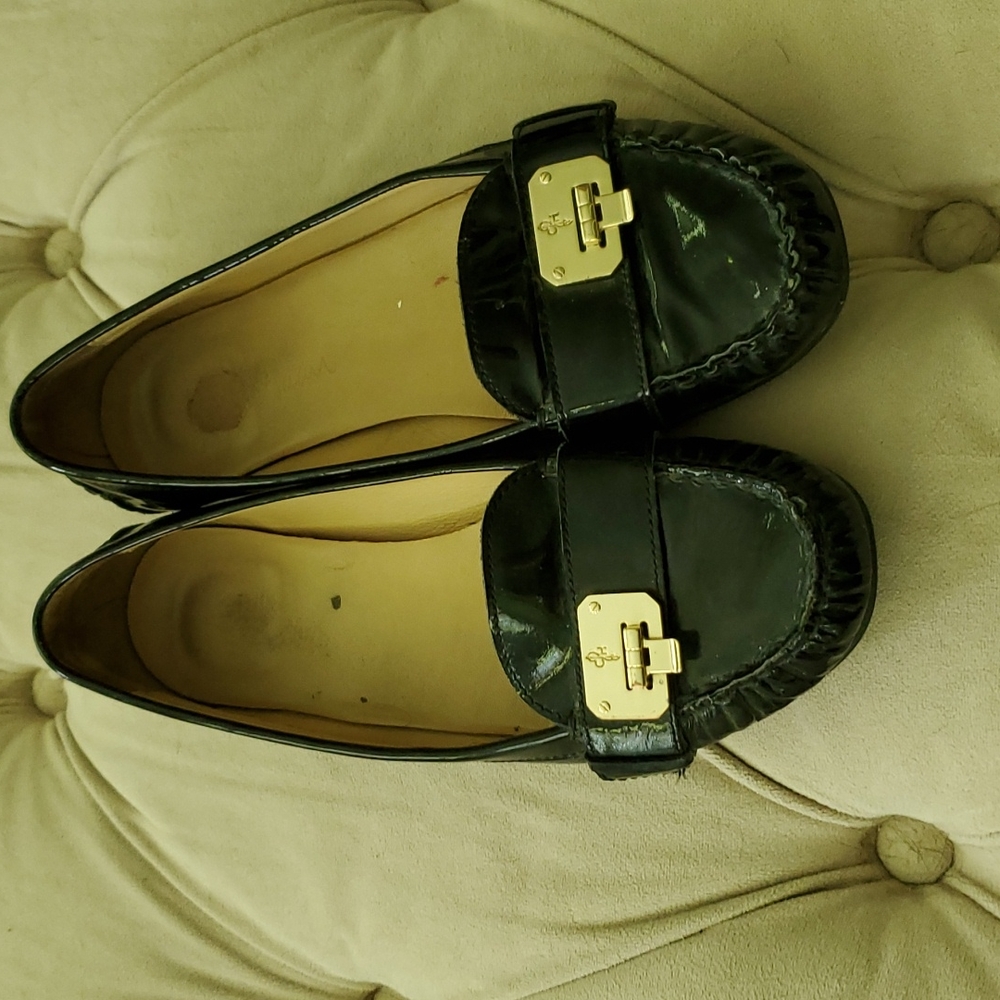 Cole Haan Nike Air black patent leather loafers 7.5